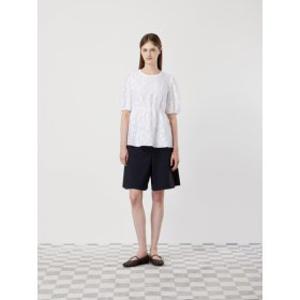 (CC콜렉트)(신세계강남점)씨씨콜렉트 자가드 셔링 페플럼 블라우스_C252MSC047