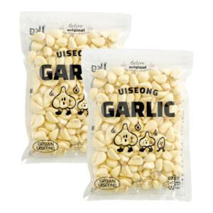 (신선집중) 마늘귀신 경북 의성 깐마늘 2kg (1kg x 2개) / 25년 햇마늘 초신선 대서(실속형) 깐마늘