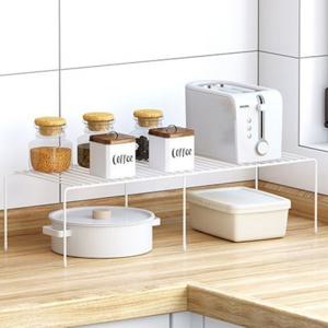 주방선반 길이조절 양념통 그릇 접시 정리대 싱크대 상부장 하부장 정리 수납 양념통 회전트레이 욕실