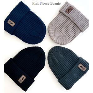 플리스 안감 방한 방풍 보온 골지 스타일 심플 베이직 겨울 니트 비니 모자 4컬러 (2장이상추가할인)