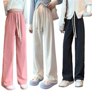 여성 기모 골덴 바지 와이드 밴딩 코듀로이 팬츠