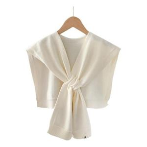 여성 무지 니트 가디건 케이프 어깨숄 망토