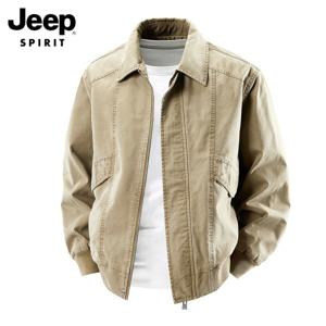 JEEP SPIRIT 남성 봄가을 캐주얼 자켓 카라 집업 점퍼 바람막이 아우터