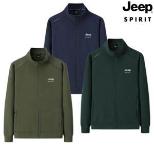 JEEP SPIRIT 남성 스탠드 칼라 가디건 캐주얼 재킷 빅사이즈