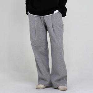 네오플레인 남성 원턱 기모 츄리닝 와이드 겨울 밴딩 팬츠 바지 6 COLOR