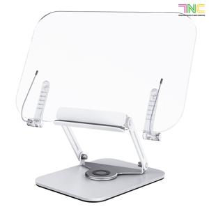 7NC 투명 회전형 독서대 북스탠드 독서 거치대 높이조절 책 받침대 각도조절 아크릴 스탠드