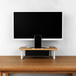 플레이기어 미니 스마트 모니터받침대 369mm 우드 원목 서랍 받침 선반 소형