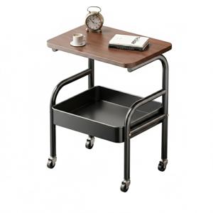 이동식 수납 선반 2단 3단 4단 트레이 미니 트롤리 테이블 소파 트레이 침대 사이드 테이블