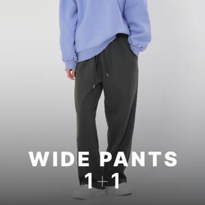 네오플레인 1+1 여자 와이드 오버핏 트레이닝 밴딩 팬츠 추리닝 바지