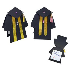 J2K 졸업 수료 카드 만들기 2세트 DIY 학사모 축하