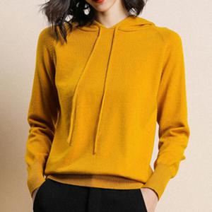 홍딸기 여성 긴팔 니트 후드 티 맨투맨 티셔츠 오버핏 캐시미어 여자 봄 가을 겨울 후드티셔츠