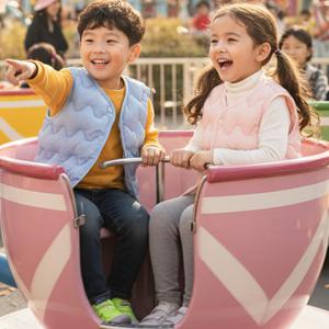 어린이 파스텔 경량 패딩 조끼 주니어 유아 초등 경량