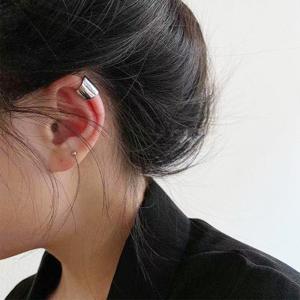 젤루나 심플 플랫 납작 넓은 볼드 귀찌 이어커프 P-523