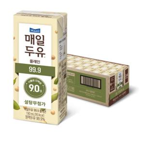 매일두유 99.9 플레인 190ml x 24팩 무설탕 식물성 단백질 보충제 음료