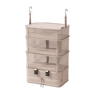 여행용 걸이형 수납백 4단 분류 정리함 속옷 의류 압축 수납 공간 분할 여행 가방