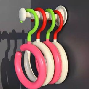 다용도 고리 파스텔 원형 걸이 공간 수납