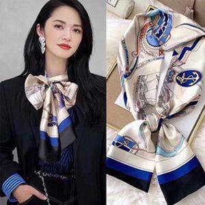 1+1+1 쁘띠 실크 롱 머플러 여성 봄 가을 스카프 코디 1+1+1행사 중