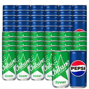 펩시콜라 210ml x 30캔 + 칠성사이다 210ml x 30캔