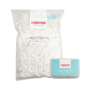 파인듀 일회용 치실 1000개입+휴대용케이스 얇은실 치아 사이 이물감까지 깔끔하게 잡아주는 파워 치실