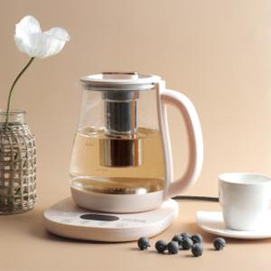 무선 티포트 전기포트 대용량 1.8L_내열 유리 스텐 보온 온도조절 주전자 분유 보트 커피포트 _2025년신상품
