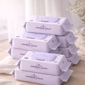 리벤스 라벤더 바이올렛 순수 물티슈 캡형 100매 20팩