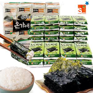 온가애 재래도시락김 32봉 / 별맛김 파래도시락김 32봉 우리가족이 먹는 김
