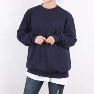 무지 특양면 맨투맨 커플티 오버핏 빅사이즈 M~3XL