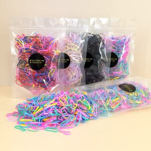 1+1 도톰 총100g 머리끈 머리고무줄 대용량 헤어끈 컬러 검정 고무 끈 1+1행사