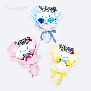 시나모롤 토퍼 인형다발 졸업식 수료식 입학식 미니 꽃다발 비누꽃 유치원 어린이 졸업 수료 입학 꽃 선물