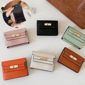 초코링샵 골드버클 아코디언 카드지갑