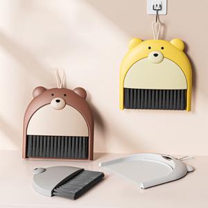 1+1 애니멀 미니 빗자루 세트 초등학색 쓰레받기 학교 준비물  1+1