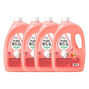(3+1) 피죤 퓨어 뽀드득 주방세제 3L 3개 자몽향 +증정 1개