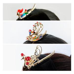 첩지 머리장신구 고전머리 봉황첩지 원앙첩지 비녀쪽