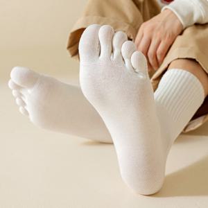 면 발가락양말 중목 남성용 등산 러닝 스포츠 무좀양말 3장