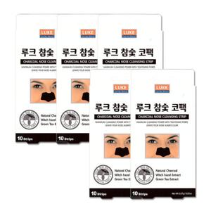 (1+1+1+1+1)루크 참숯코팩 10매입  X 5박스 + 물티슈 /모공 피지 블랙헤드/사은품/판촉물 /28년08월까지