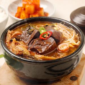 부산 가야 선지해장국 630g x4팩 / 국내산 소선지23% 높은함량우거지 깐양