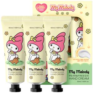 산리오캐릭터즈 핸드크림 마이멜로디 페어 앤 프리지아 50ml X 3개입 퍼퓸 핸드로션