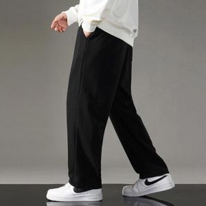 남자 빅사이즈 와이드 기모츄리닝바지 방한 겨울바지 기모 트레이닝바지