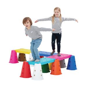 아이소파 멀티보드 숏 밸런스 놀이세트 IG-P025 유아 단체 밸런스 게임 체육 교구