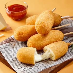 모짜렐라 치즈가 들어간 치즈핫도그 (60g x 10개입) 통모짜핫도그 아이들간식 간편조리