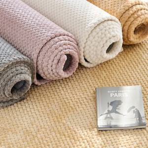 소프트 와플 러그 워셔블 단모 대형 소형 이지케어 카페트 발매트 증정(랜덤디자인 소진시까지)