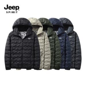 지프스피릿 JEEP SPIRIT 남성 겨울 항공점퍼 웰론충전재 방풍 아웃도어 빅사이즈 후드