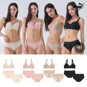 푸마 여성 라이트 서포트 브라팬티1세트+세컨팬티1종 택일