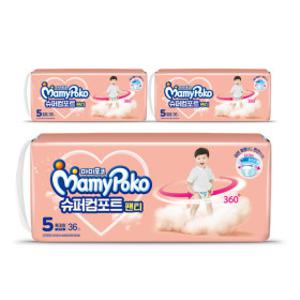 마미포코 슈퍼컴포트팬티 특대형36P x 3팩 남아