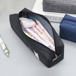 옥스포드 사각 필통 필통 파우치 봉제필통