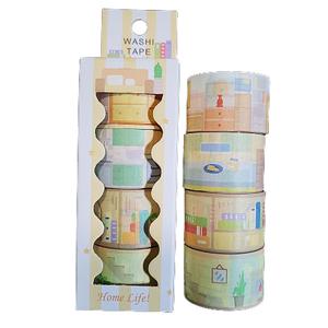 4롤 세트 다꾸 감성 배경 마스킹테이프 다이어리 꾸미기 마테 커터기 학생 크리스마스 선물 단체선물