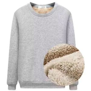 트렌디 기모안감 무지 라운드 맨투맨 티셔츠 융털기모 방한 방풍 보온 심플 긴팔티  (2장이상추가할인)