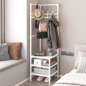 시스템행거 다층 조립식 옷걸이 행거 침실 코너선반 스탠딩 바닥형 선반