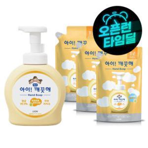 아이깨끗해 핸드워시 본품 용기 490ml 본품 용기 1개+450ml 리필 3개(향 선택)