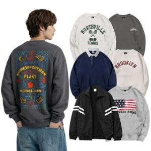 SS신상입고 특가 남녀공용 오버핏 맨투맨  긴팔 쭈리 티셔츠 남성 여성 팬츠 커플 단체 무지 후드 티 집업